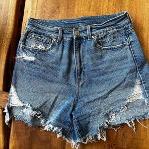 Distressed Denim Women Shorts
